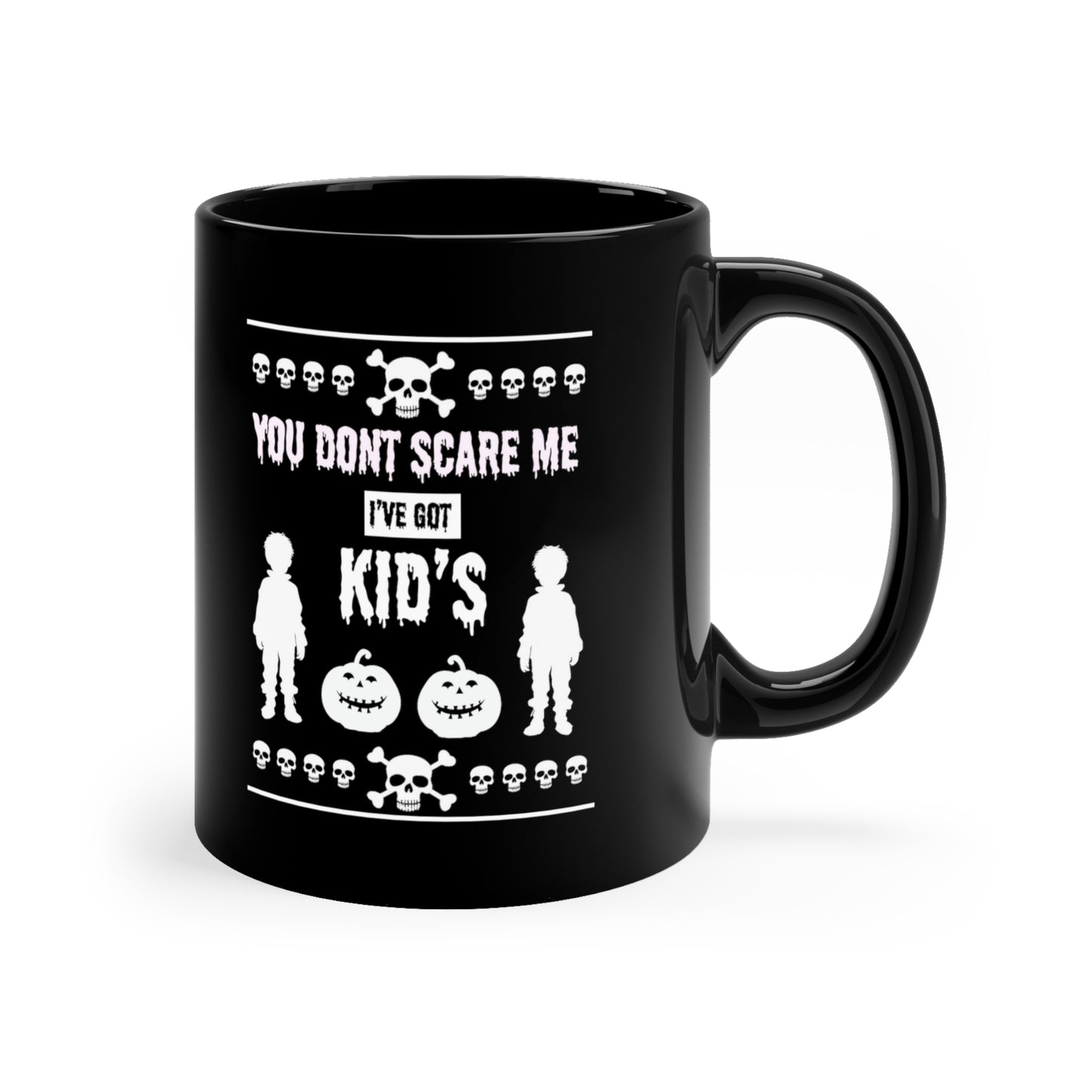 11oz Black Mug Halloween, Funny Halloween