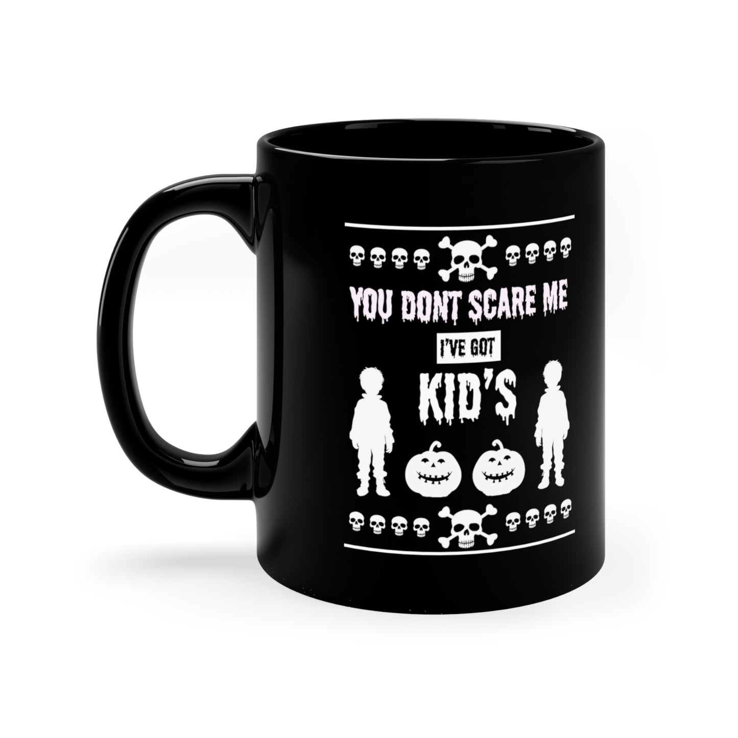 11oz Black Mug Halloween, Funny Halloween