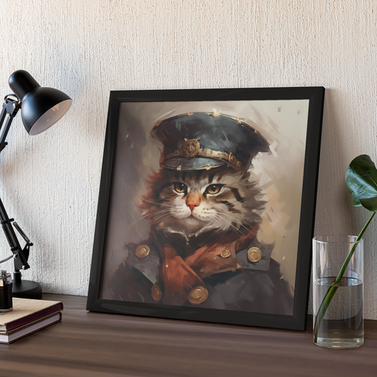 Cat Wall Art Poster, available in various sizes, Environmentally Conscious Printing made on 150 GSM paper, responsibly sourced and FSC certified