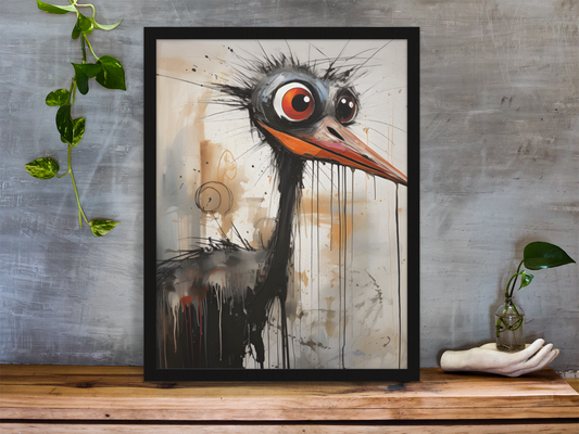 Vintage Bird Wall Art Poster, available in 4x6,A5, A4, A3 and A2, Environmentally Conscious Printing made on 150 GSM paper, responsibly sourced and FSC certified