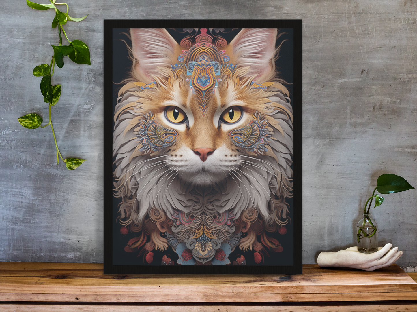 Cat Wall Art Poster, available in various sizes, Environmentally Conscious Printing made on 150 GSM paper, responsibly sourced and FSC certified