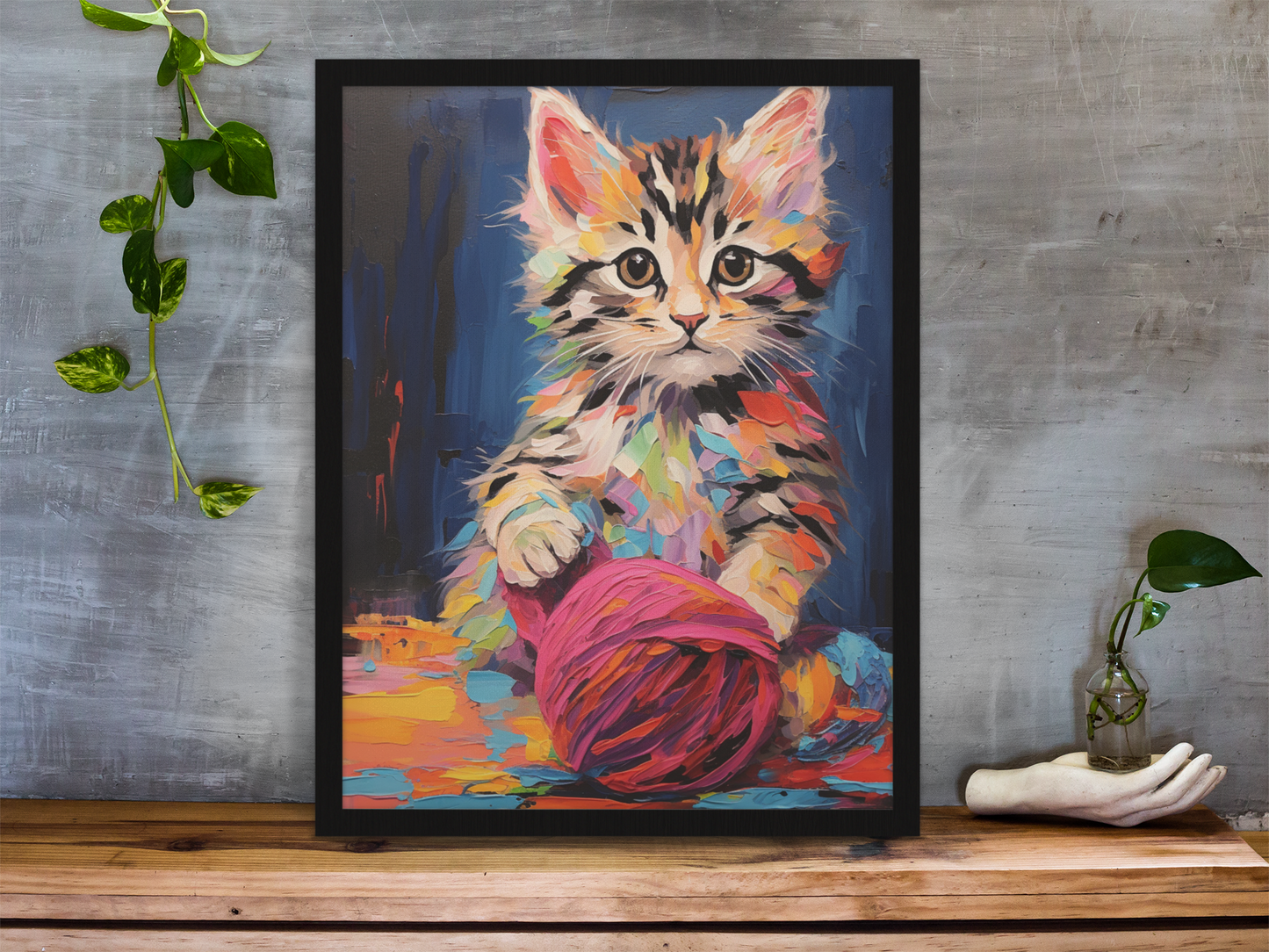 Cat Wall Art Poster, available in various sizes, Environmentally Conscious Printing made on 150 GSM paper, responsibly sourced and FSC certified