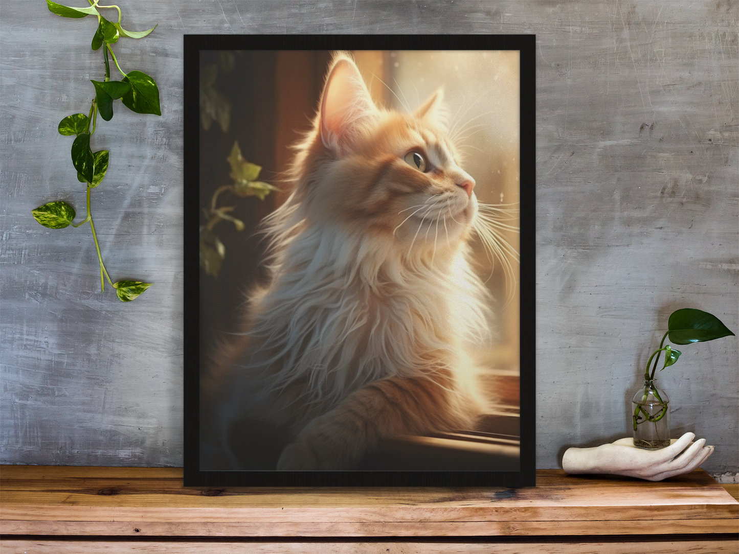 Cat Wall Art Poster, available in various sizes, Environmentally Conscious Printing made on 150 GSM paper, responsibly sourced and FSC certified