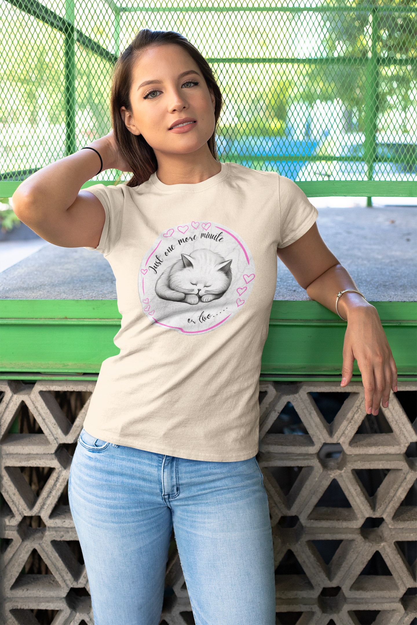 Cat "Just One More Minute" T-Shirt