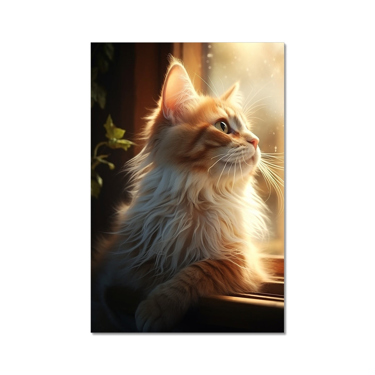 Cat Wall Art Poster, available in various sizes, Environmentally Conscious Printing made on 150 GSM paper, responsibly sourced and FSC certified