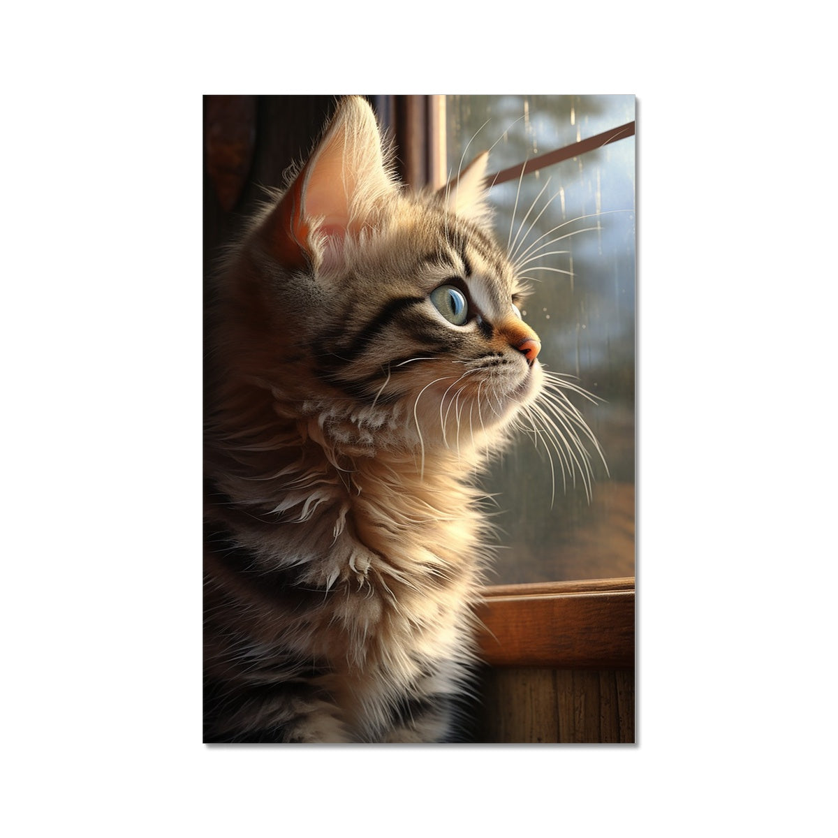 Cat Wall Art Poster, available in various sizes, Environmentally Conscious Printing made on 150 GSM paper, responsibly sourced and FSC certified